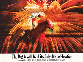 ROBERT M. CUNNINGHAM (1924-2010) & JOHN MCVICKER Big, bold, Beautiful - Big A & The Big A Will Hold Its July 4th Celebration. Two poste